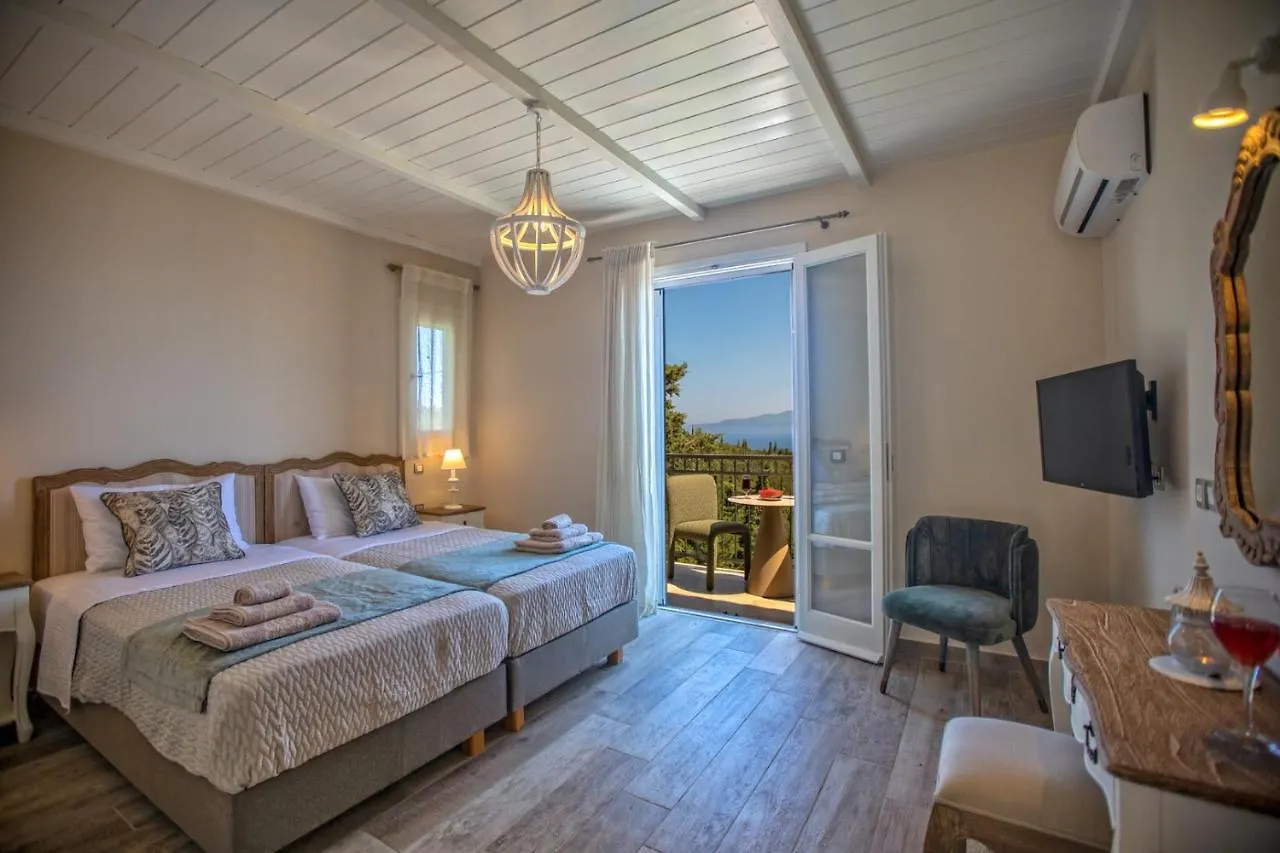 Luxury Villa Above Emblisi Beach , With Heated Pool ! Fiskardo 0*,  Greece