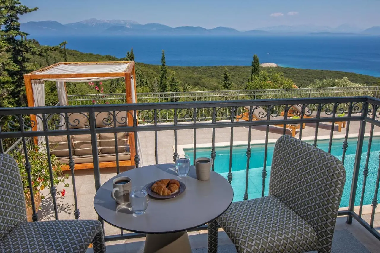 Luxury Villa Above Emblisi Beach , With Heated Pool ! Fiskardo Greece