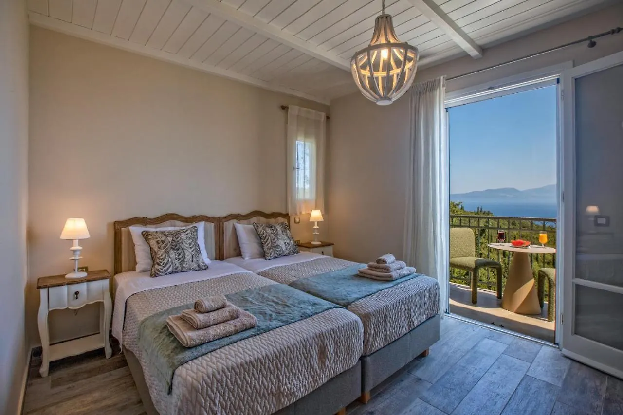 Luxury Villa Above Emblisi Beach , With Heated Pool ! Fiskardo