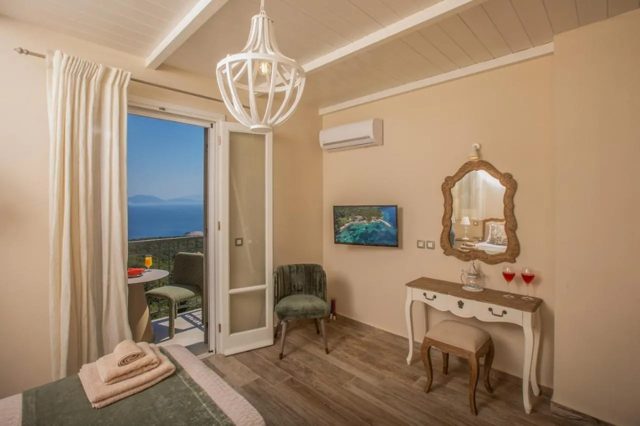 Luxury Villa Above Emblisi Beach , With Heated Pool ! Fiskardo