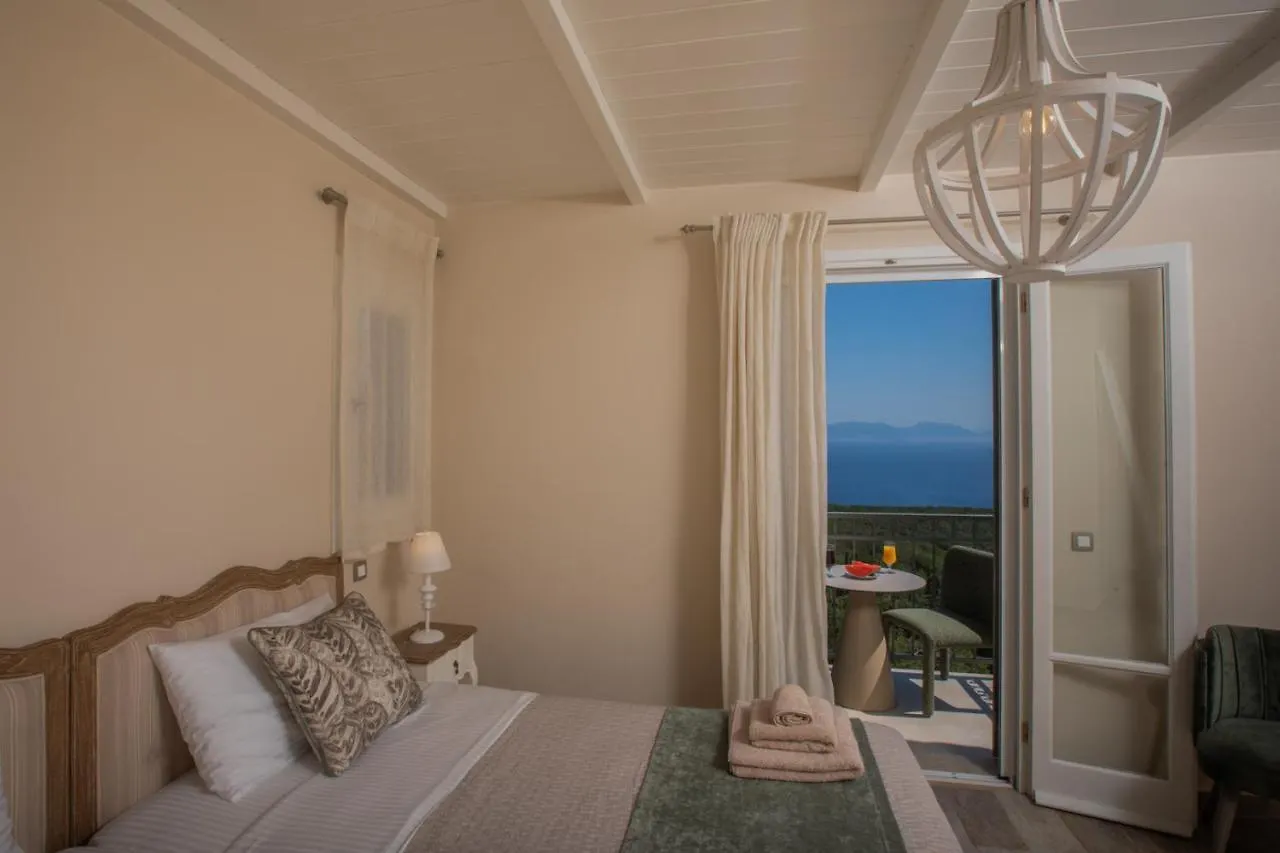 Luxury Villa Above Emblisi Beach , With Heated Pool ! Fiskardo Greece