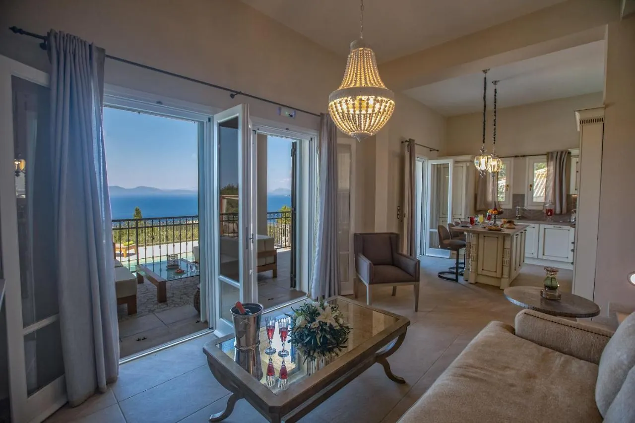 Luxury Villa Above Emblisi Beach , With Heated Pool ! Fiskardo