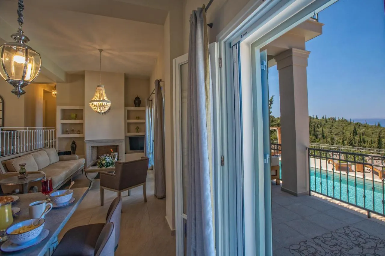 Luxury Villa Above Emblisi Beach , With Heated Pool ! Fiskardo