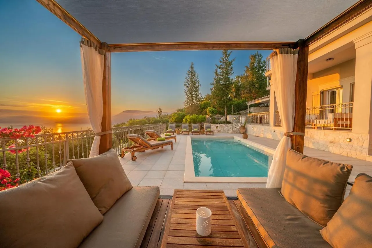Luxury Villa Above Emblisi Beach , With Heated Pool ! Fiskardo Greece