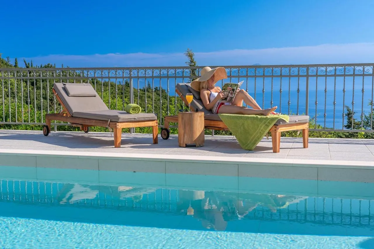 Luxury Villa Above Emblisi Beach , With Heated Pool ! Fiskardo Greece